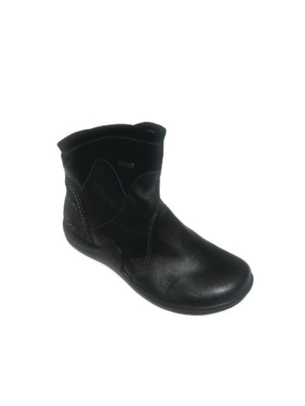 Romika Banja 04 Black Leather Zip Ankle Boots Comfort Booties Womens 6 EU 37